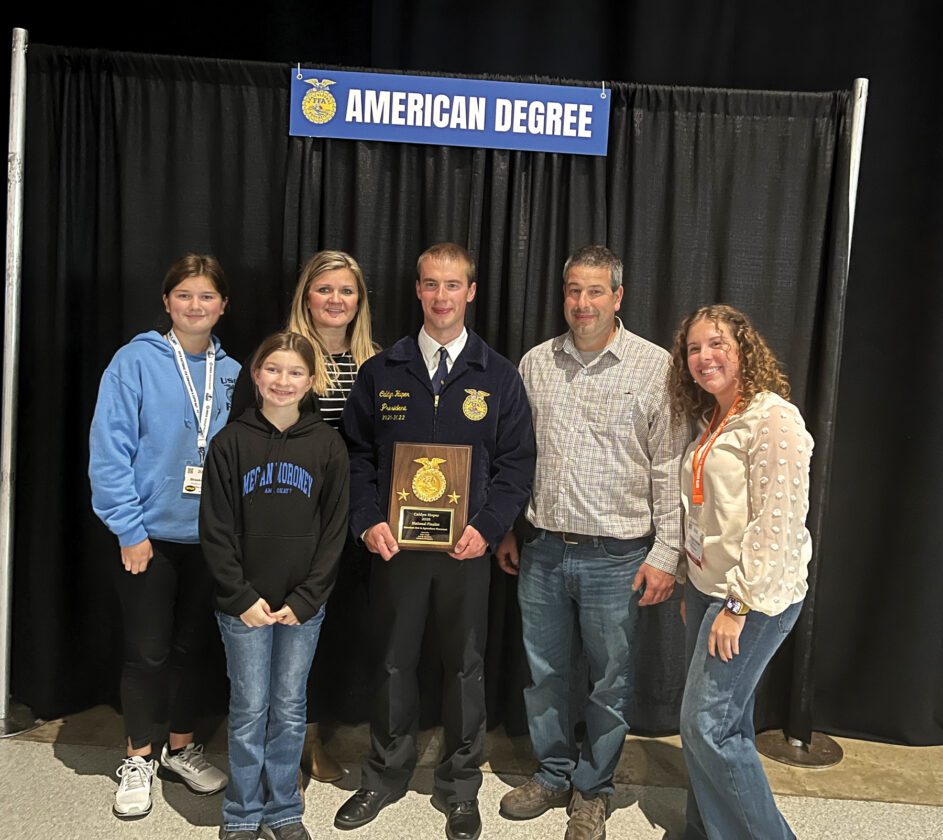Huper family honored at FFA convention